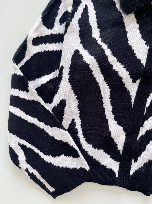 Norton Mc Naughton Petites Chunky Pinterest Zipper Sweater-Bust  40