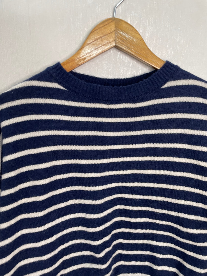 Striped Drop Shoulder Soft Sweater - Bust 44 to 50