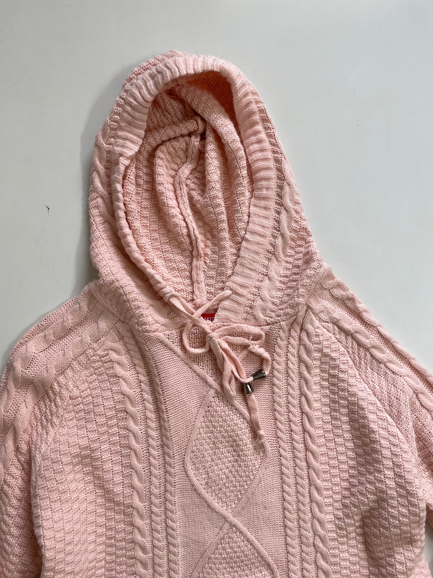 Baby Pink Hooded Sweater-Bust 36 to 40