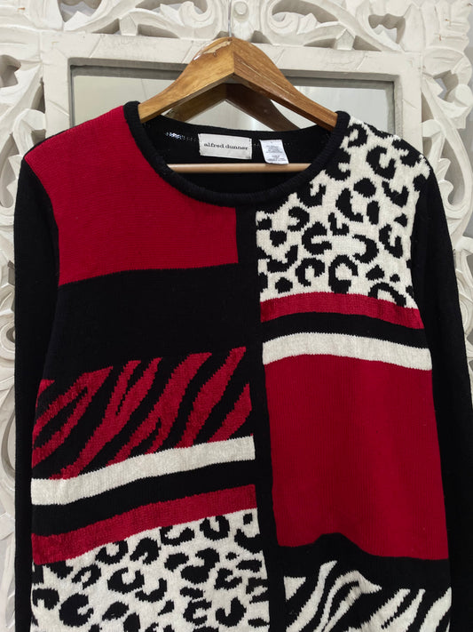 Alfred Dunner Chunky Pinterest Sweater-Chest 44