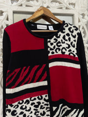 Alfred Dunner Chunky Pinterest Sweater-Chest 44