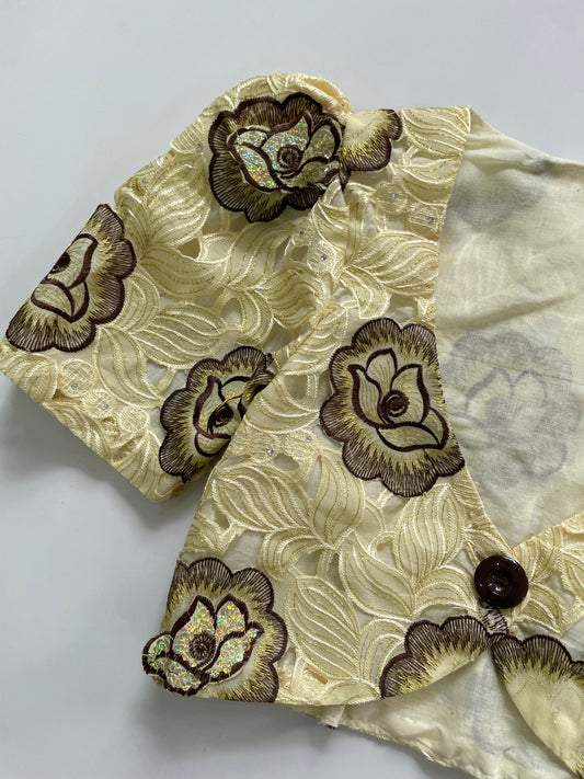 Floral Lace Top-Bust 34