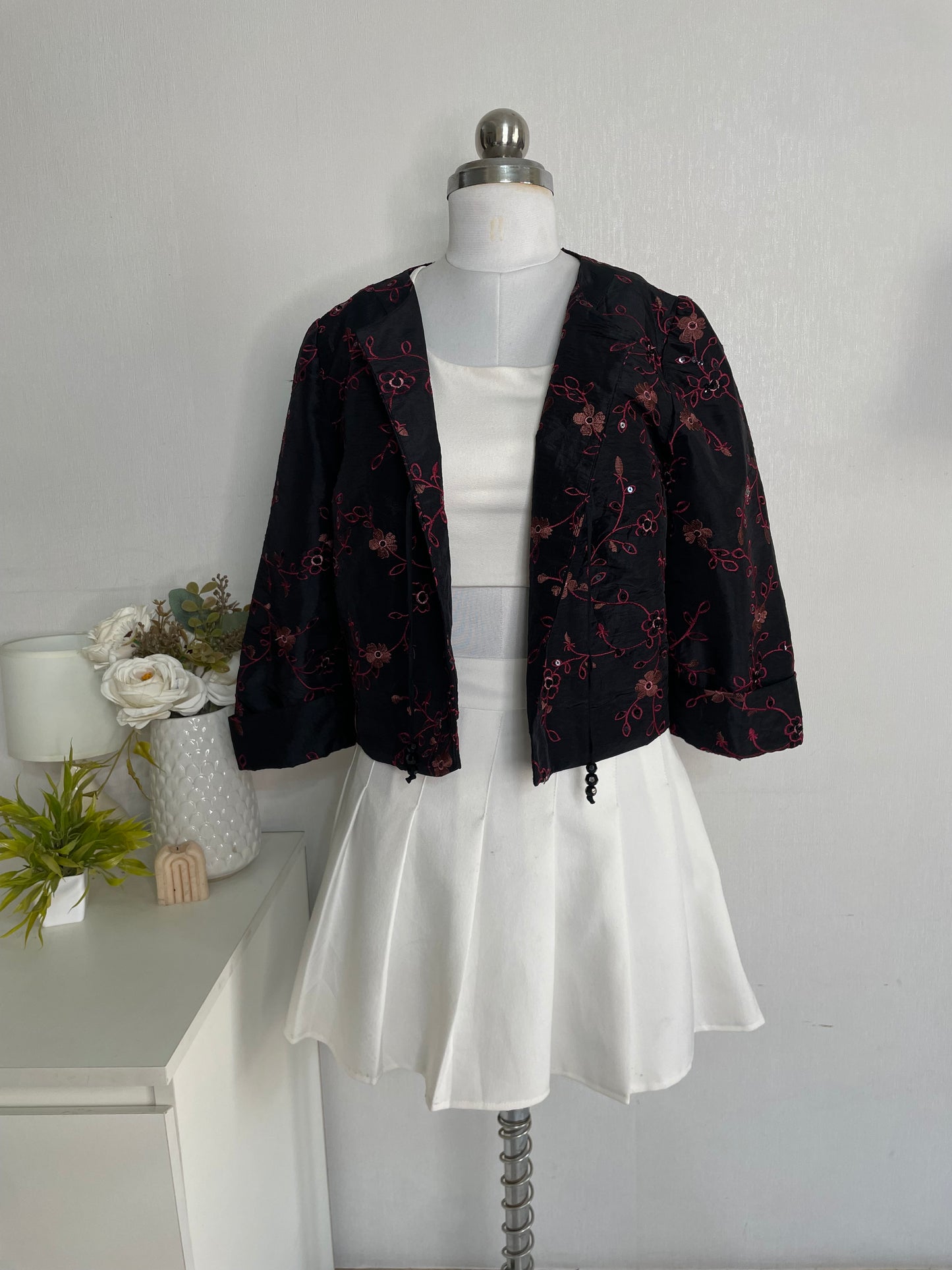 TOXIC EMBROIDERED VINTAGE BLAZER - BUST 36