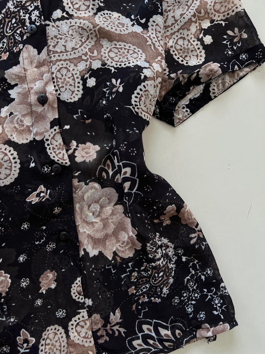 Via Florencia Sheer Vintage Shirt-Bust 50