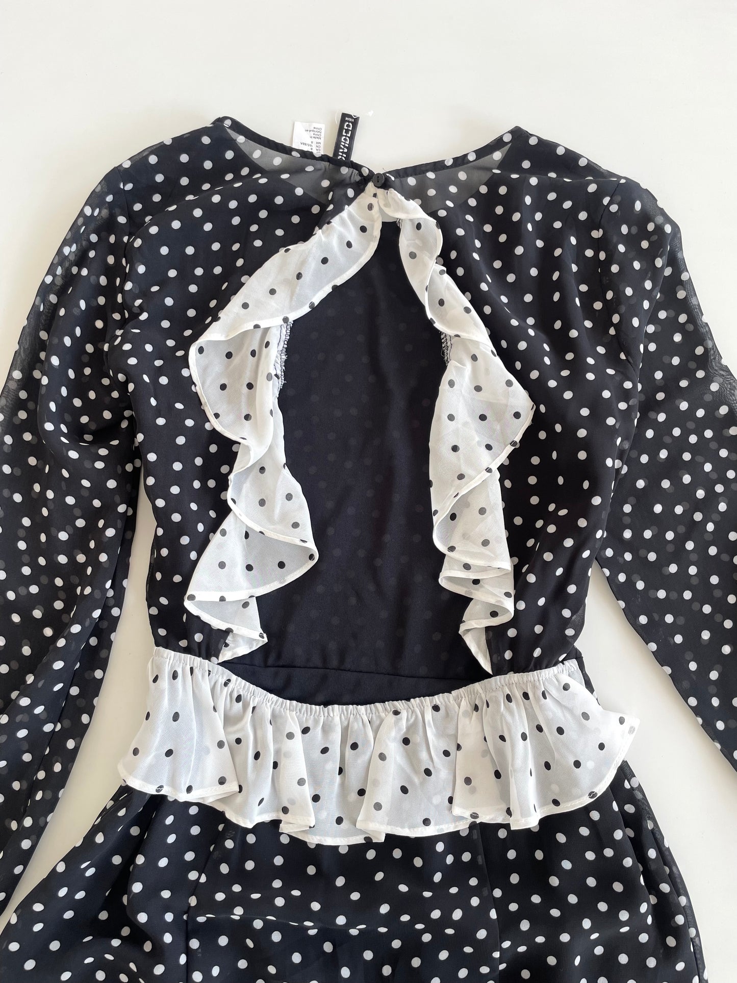 H&M Polka Dot Ruffle Dress-Bust 34