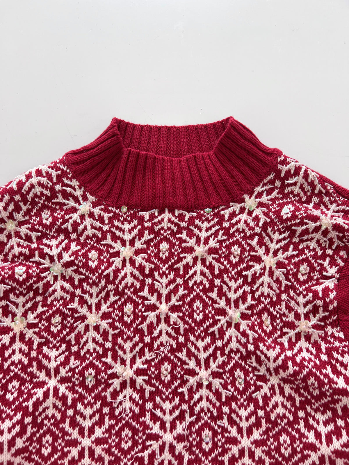 Embroidered Christmas Sweater-Bust 36