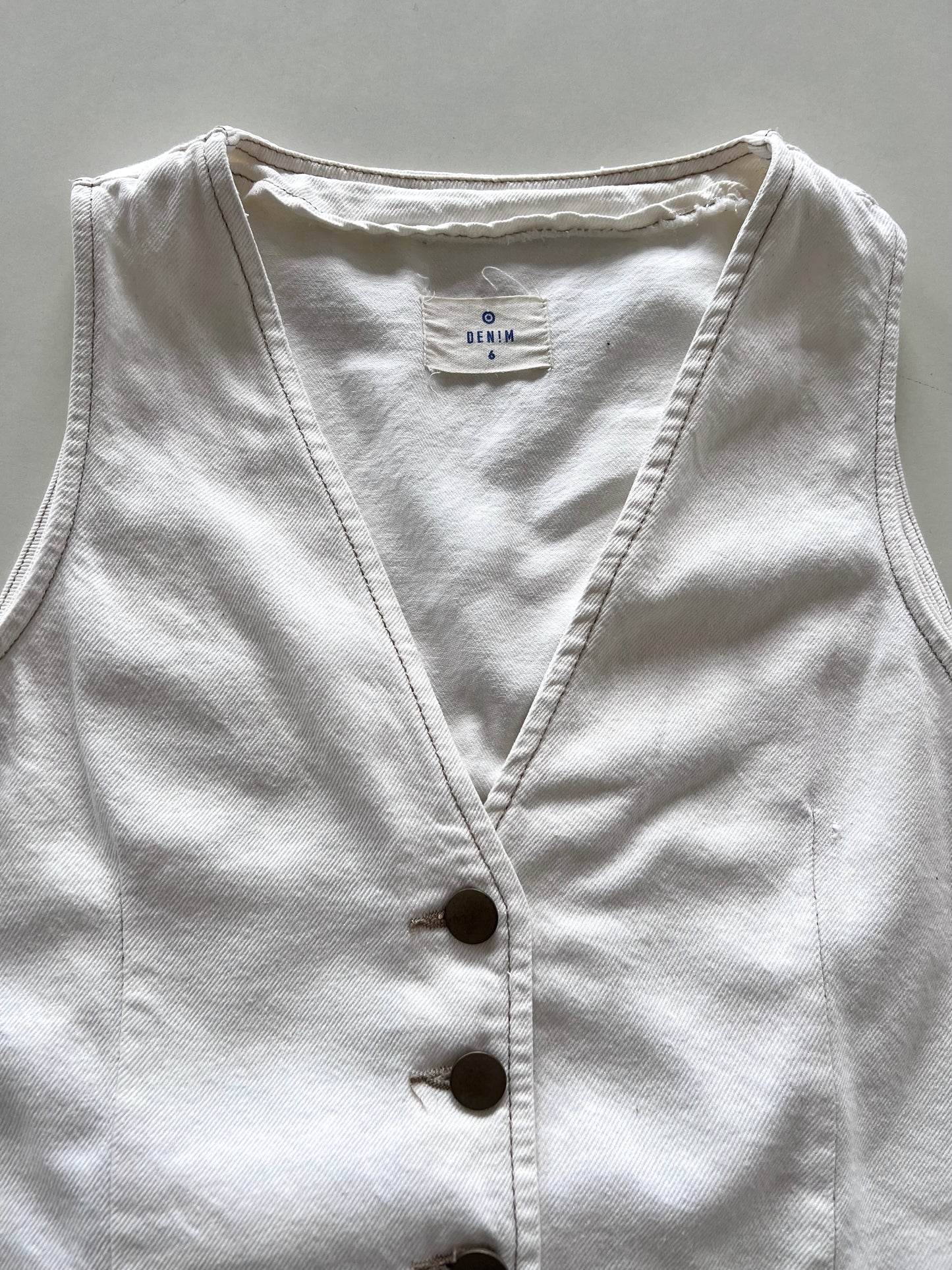 Denim Vest-Bust 34