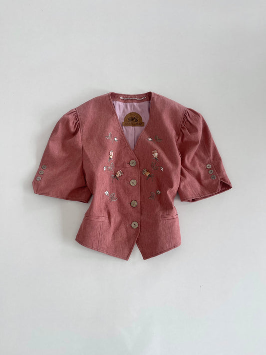 Julius Lang Embroidered Vintage Blazer-Bust 42
