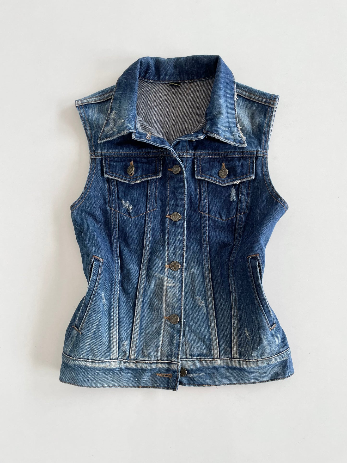 Ombre Denim Top-Bust 34