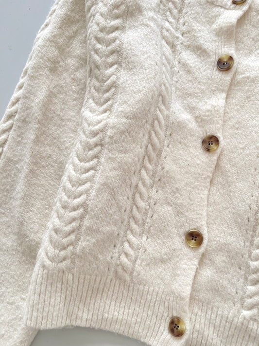 Solid Sweater Cardigan-Bust 40