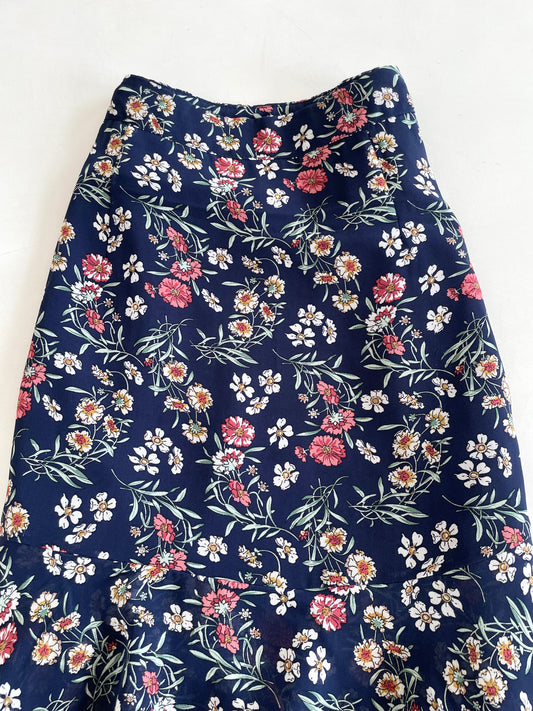 Asymmetrical Floral Skirt-Waist 26