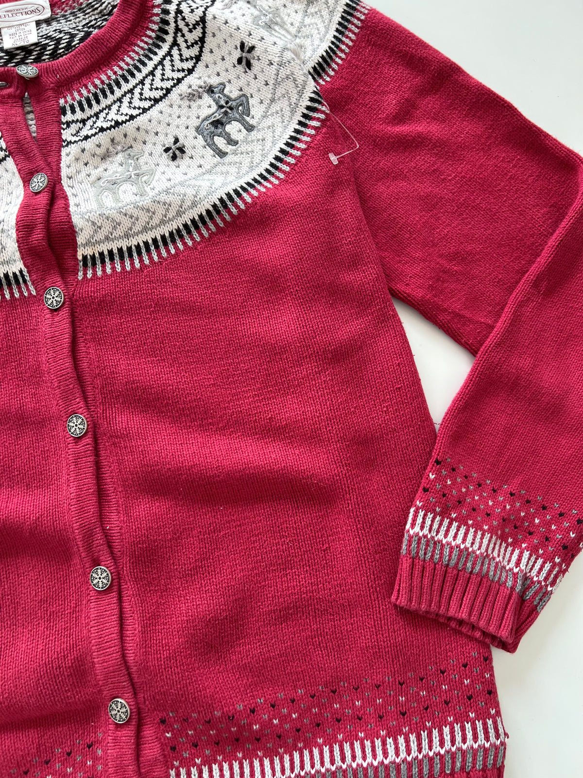 Reflections Christmas Cardigan Sweater-Bust 48