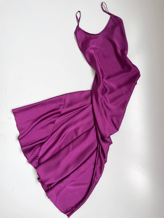 Italian Style Satin Slip Dress-Bust 40