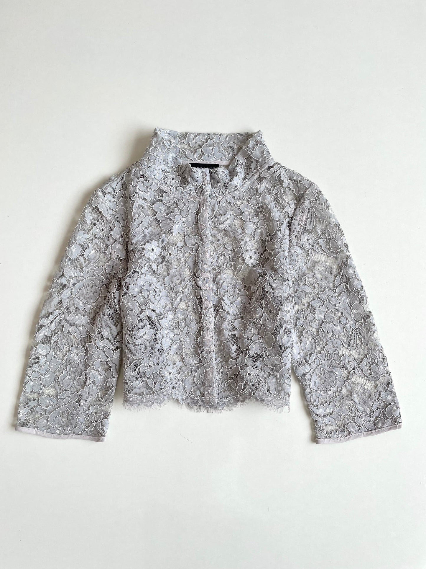 Diana Gallesi Lacy Sheer Vintage Top-Bust 36
