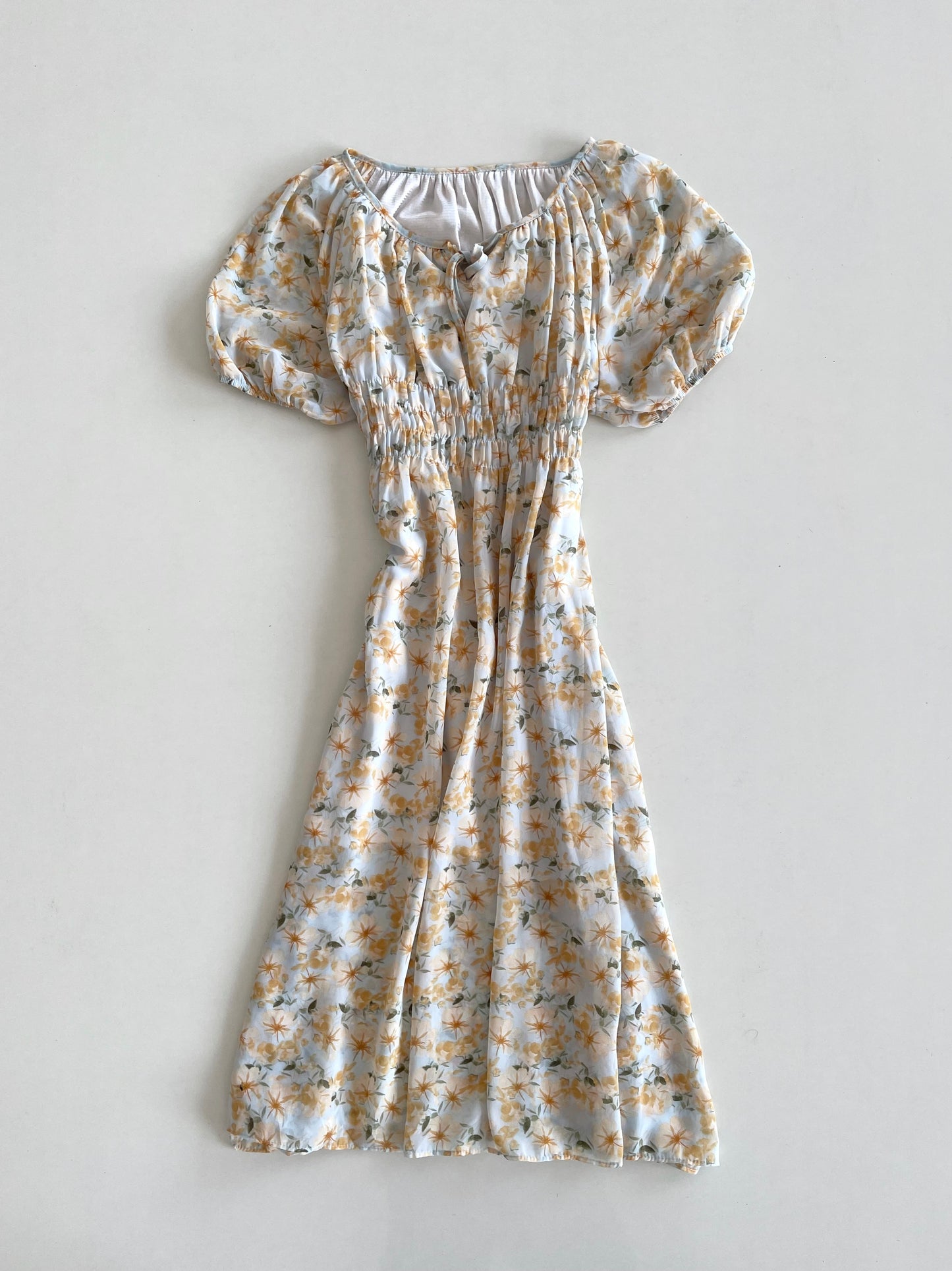Pastel Floral Dress-Bust 38 to 42