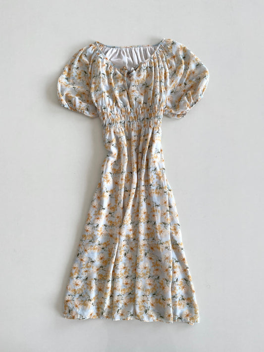 Pastel Floral Dress-Bust 38 to 42