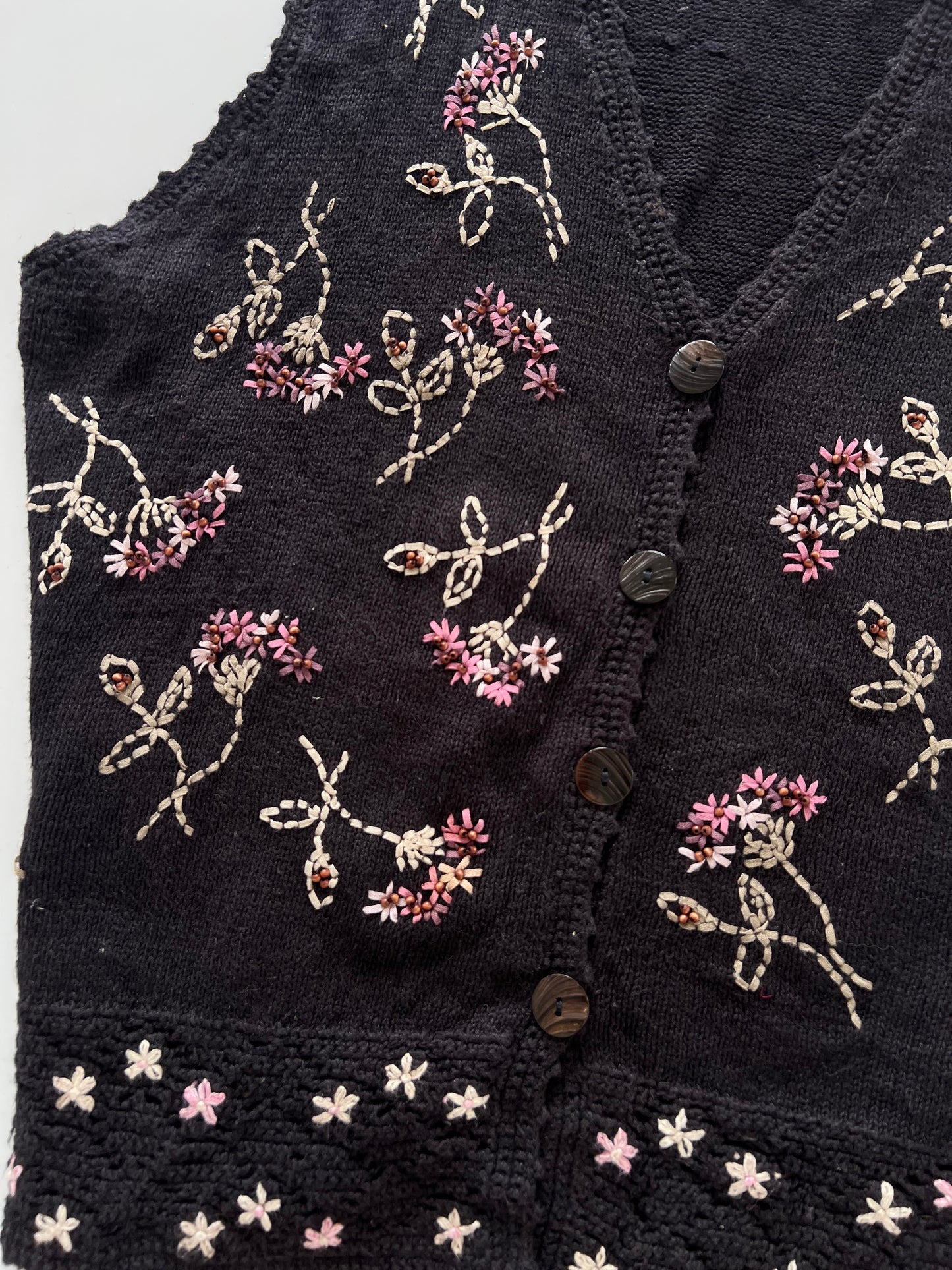 Sigrid Sport Olsen Embroidered Sweater-Bust 60