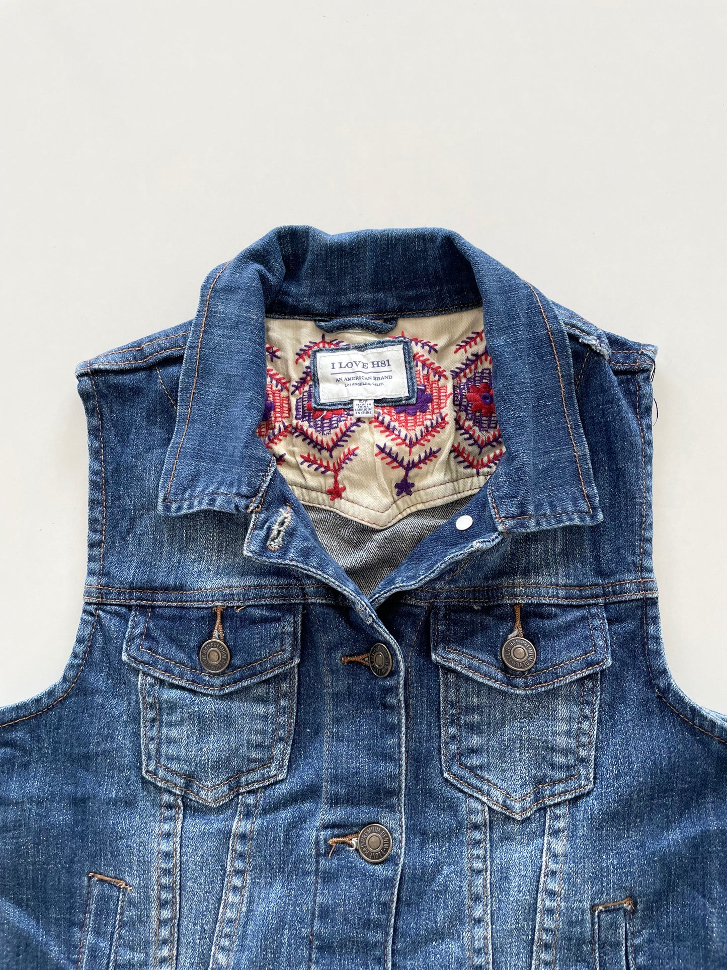 Denim Vest-Chest 30