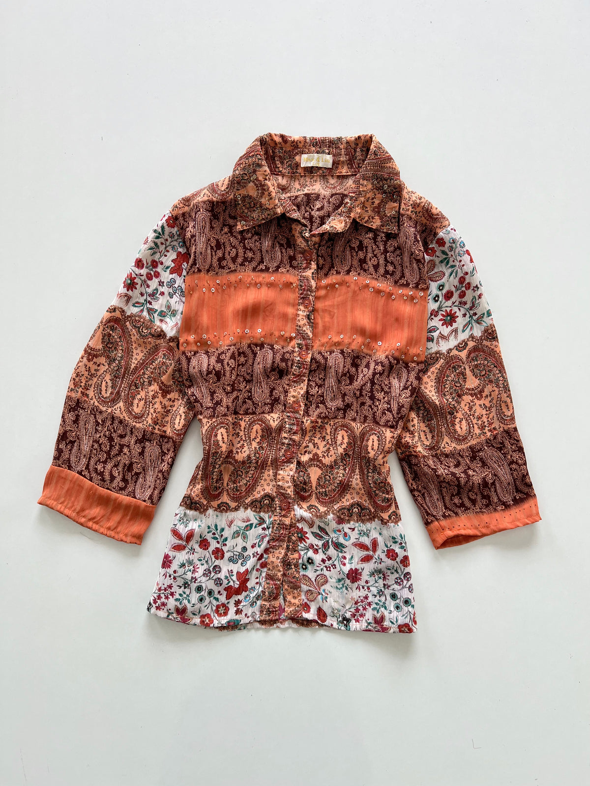 Max & Liu Vintage Sheer Shirt-Bust 40