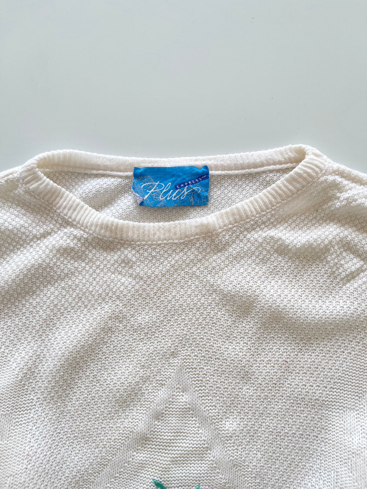 Plus Express Embroidered Sweater-Bust 50