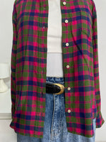 Load image into Gallery viewer, Uniqlo Plaid Shirt - Bust 34
