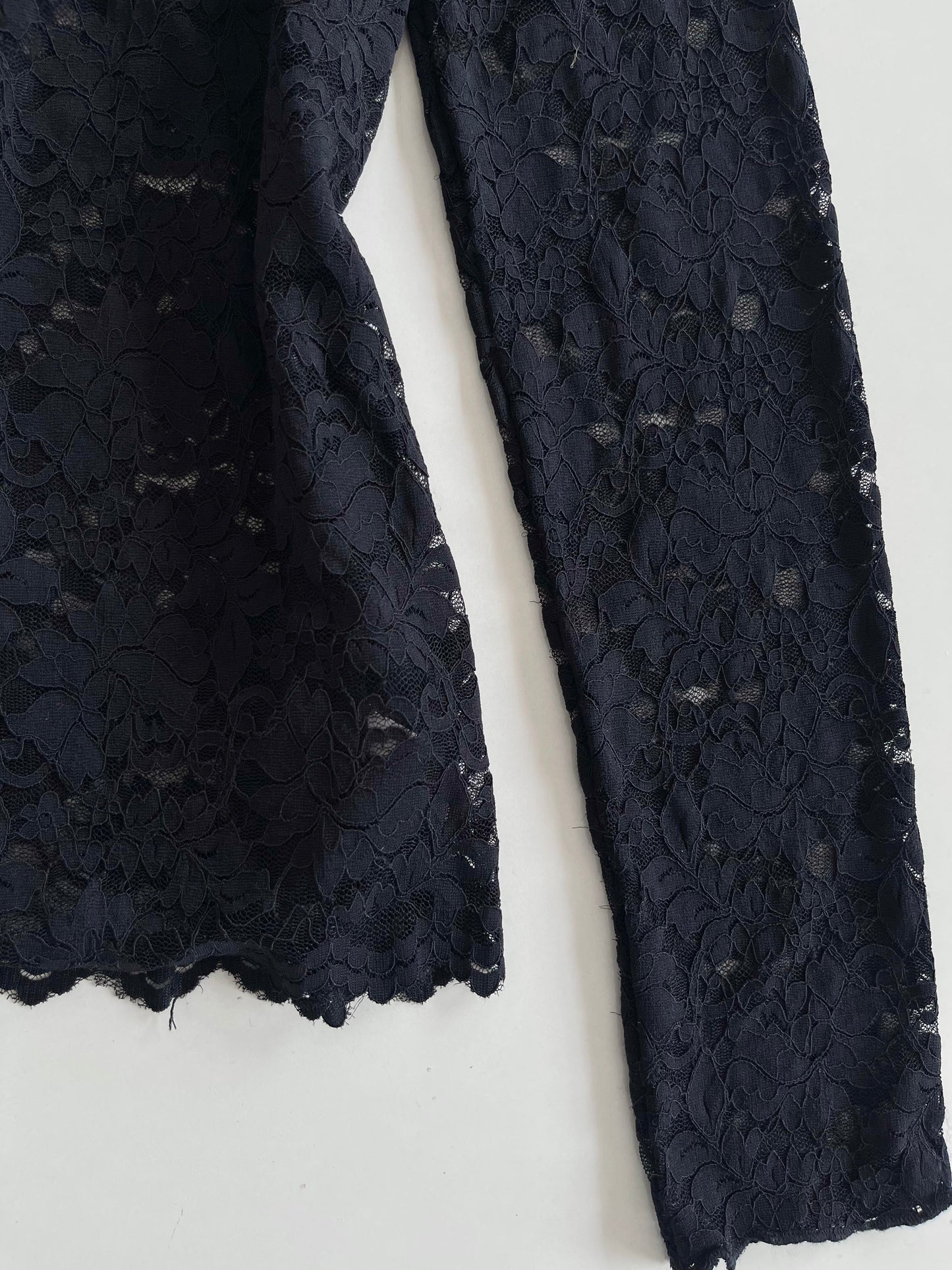 Lace Sheer Top-Bust 34 to 36