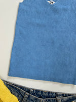 Load image into Gallery viewer, Baby Blue Rib Top-Bust 28 to 32
