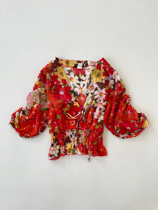 Vintage Sheer Top-Bust 40