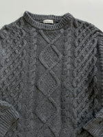 Load image into Gallery viewer, Cable Knit Soft Chunky Sweater-Bust 48
