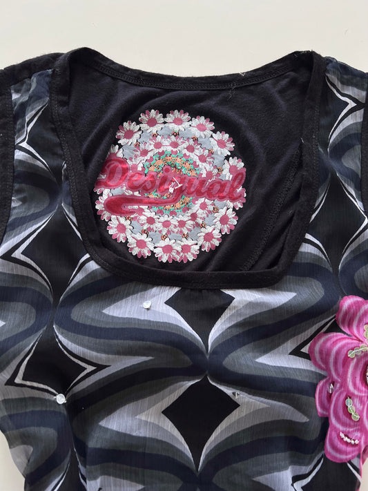 Desigual Vintage Embroidered Top-Bust 38