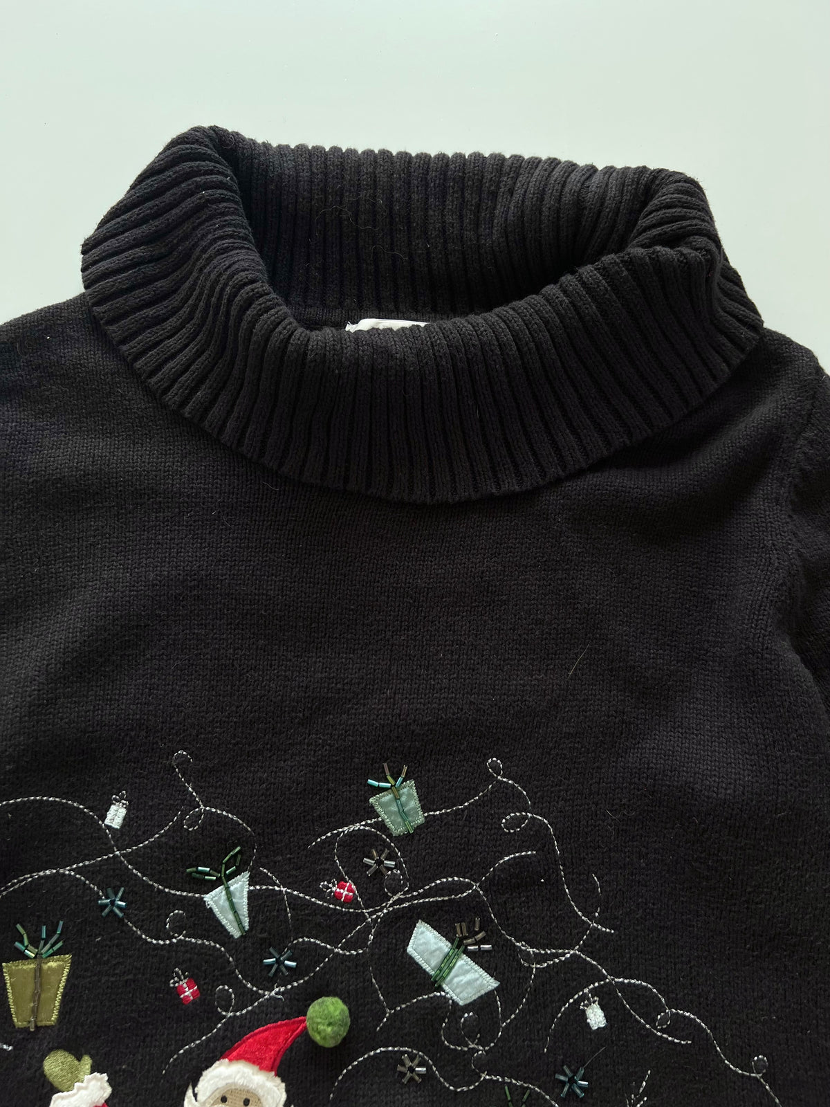 Christopher&Banks Embroidered Christmas Sweater-Bust 42