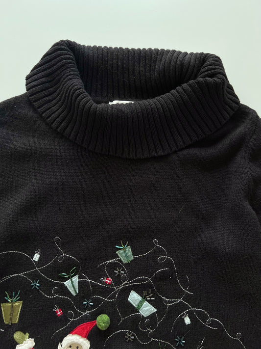 Christopher&Banks Embroidered Christmas Sweater-Bust 42