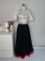 Load image into Gallery viewer, BLACK LEHENGA - WAIST 32
