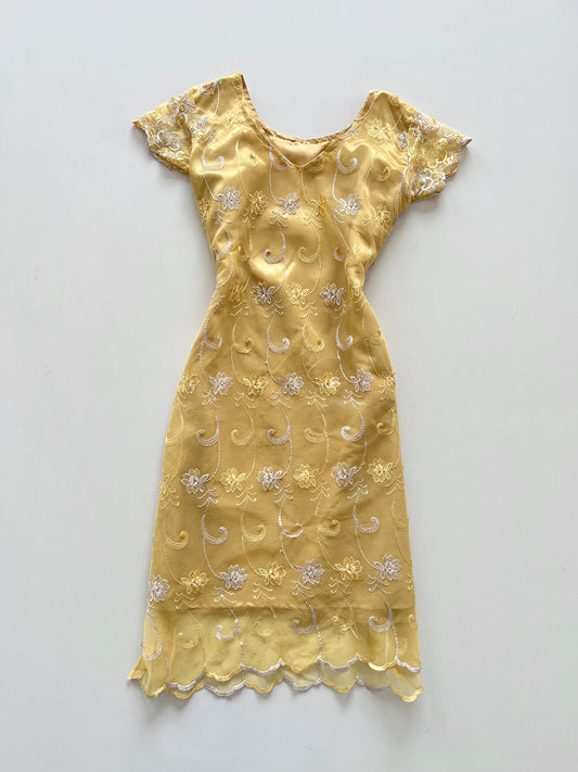 Gold Embroidered Kurta-Bust 30
