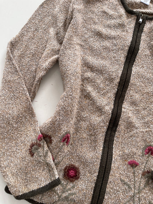 Northern Reflections hand Embroidered Sweater-Bust 44