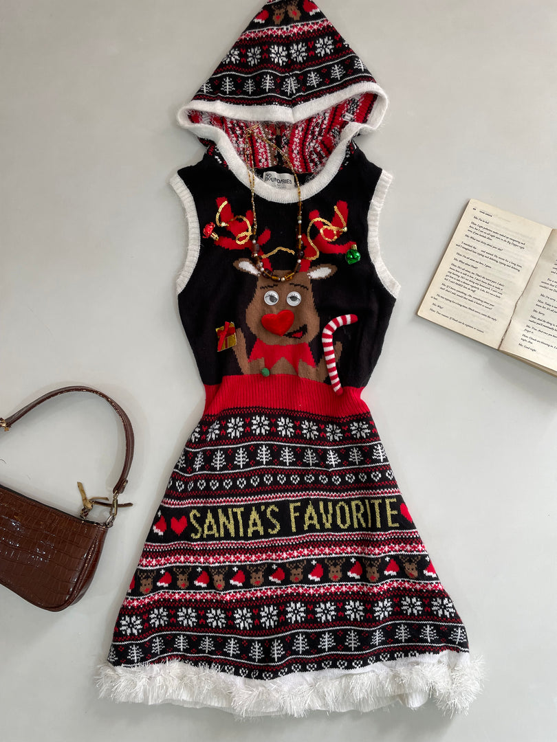 No Boundaries Christmas Sweater Dress-Bust 32