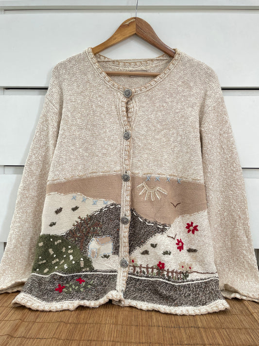 Landhaus Embroidered Vintage Sweater-Bust 46