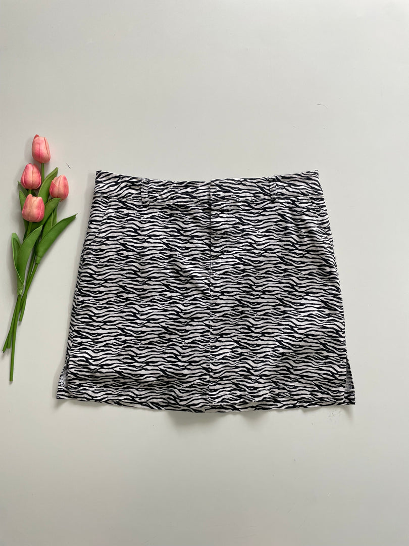 ZEBRA PRINT SKIRT - WAIST 32 to 34