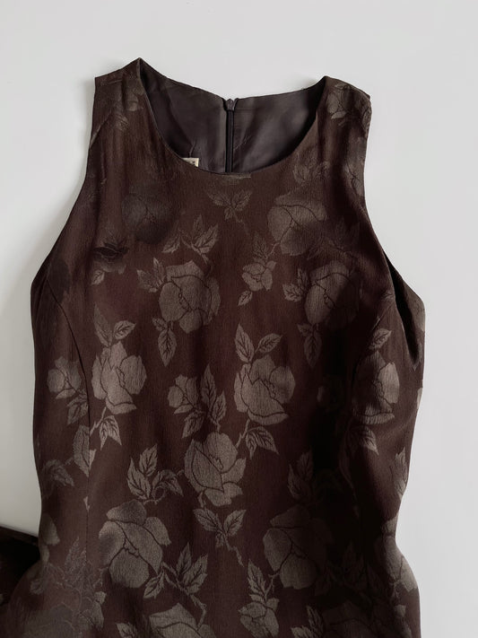 Holt Renfrew Satin Jacquard Dress-Bust 38