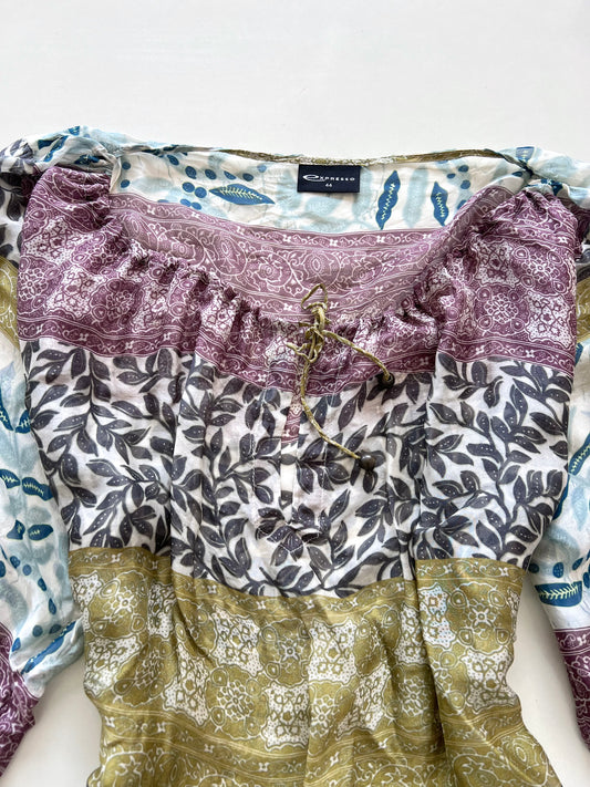 Expresso 100% Silk Sheer Top-Bust 44