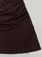 Load image into Gallery viewer, Coffee Ruched Skirt-Waist 28 to 32
