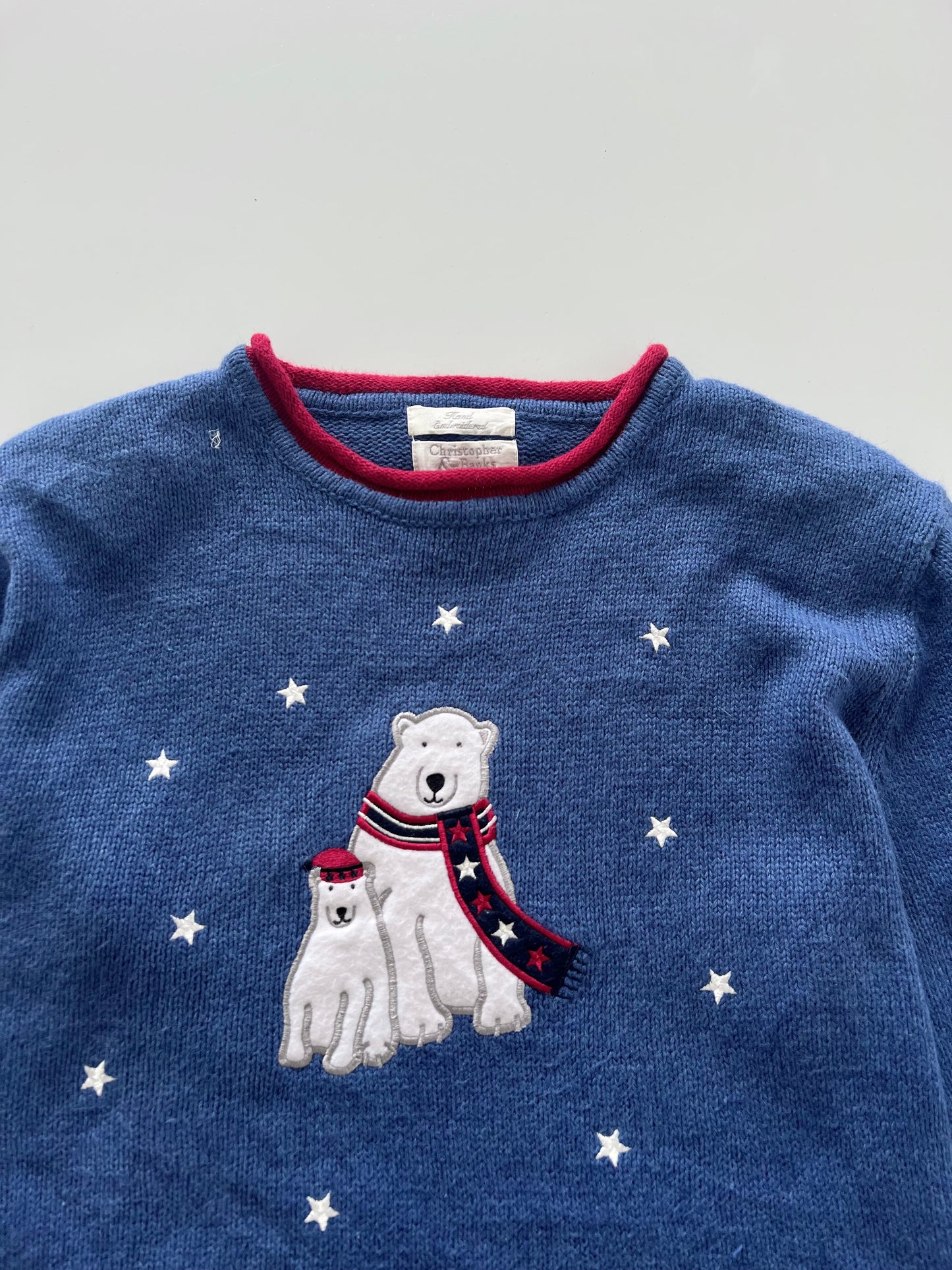 Christopher & Banks Embroidered Sweater-Bust 44