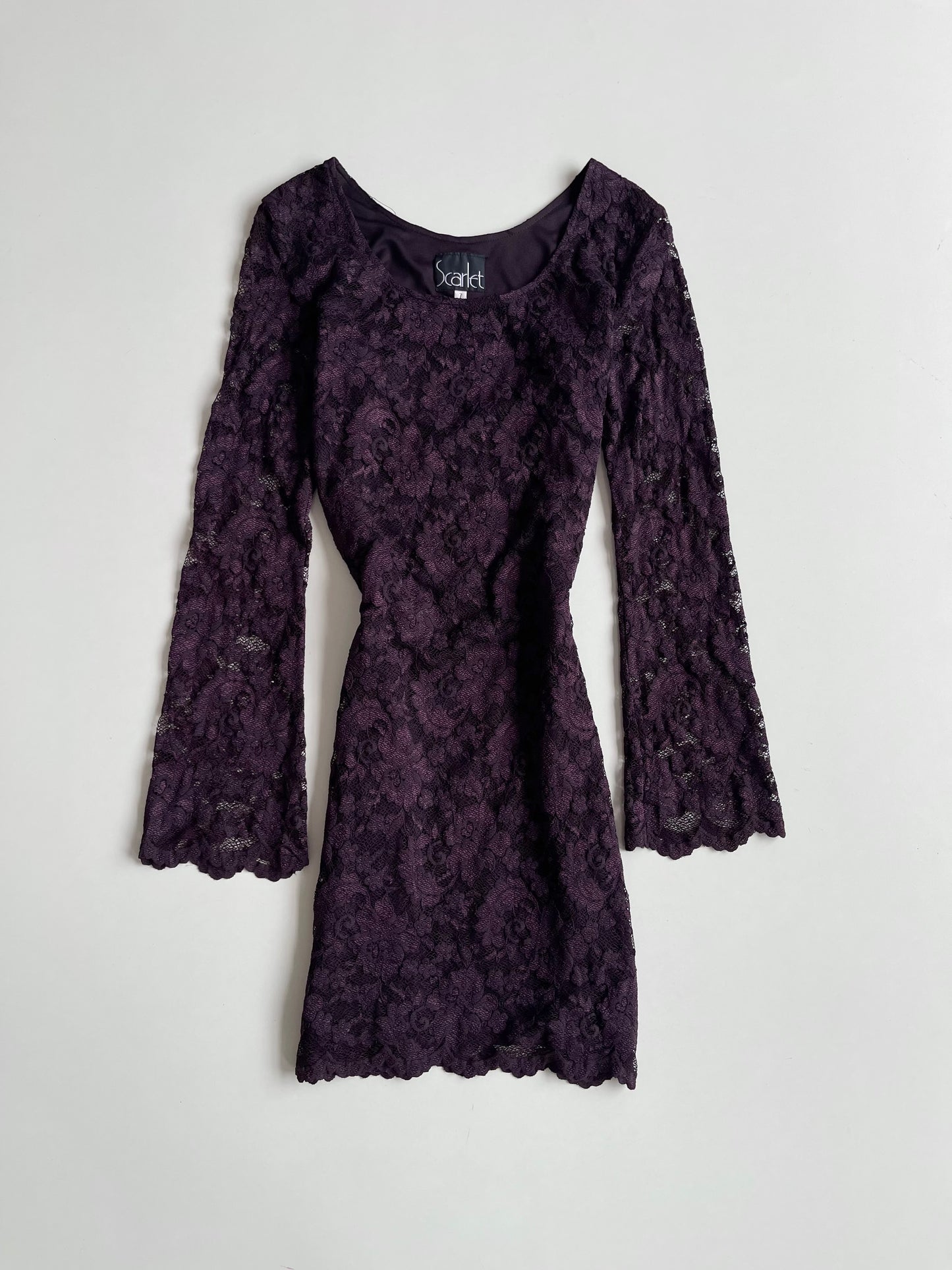 Scarlet Lace Dress-Bust 38