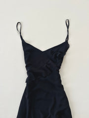 White Fox Ruffle Slip Dress-Bust 32