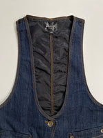 Load image into Gallery viewer, Stradivarius Denim Waistcoat-Bust 30
