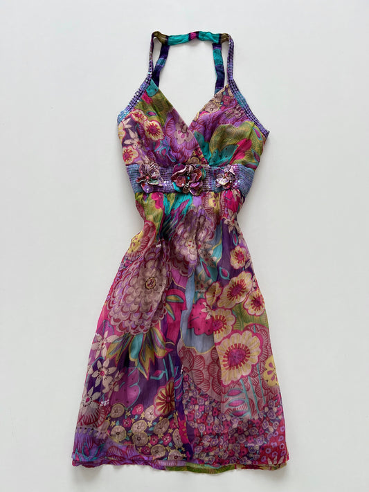 Derby Sequin Vintage Dress-Bust 34