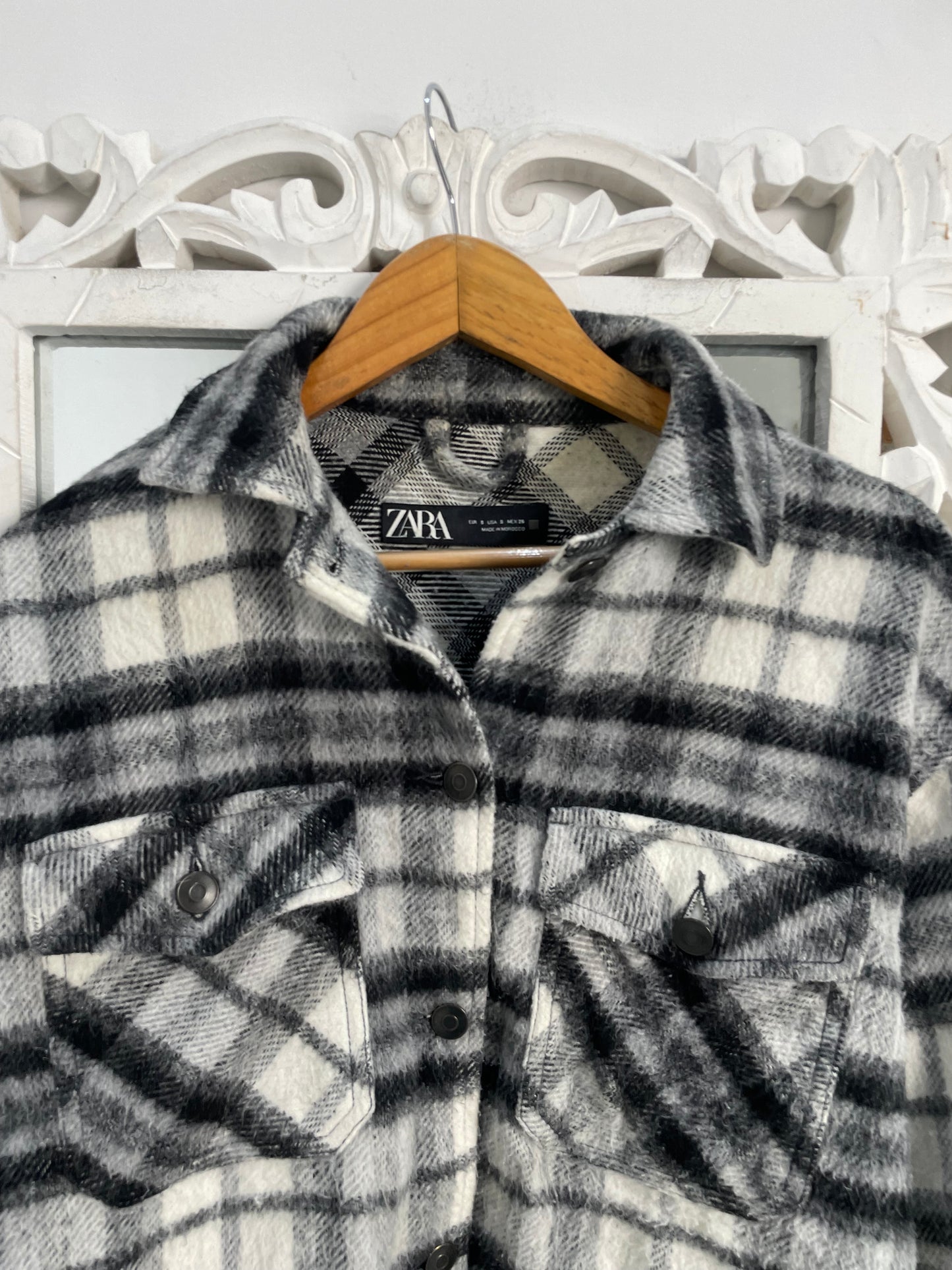 Zara Super Thick Warm Shacket-Chest 48 (S)