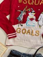 Load image into Gallery viewer, Squad Goals Christmas Sweater - Bust 38 to 42
