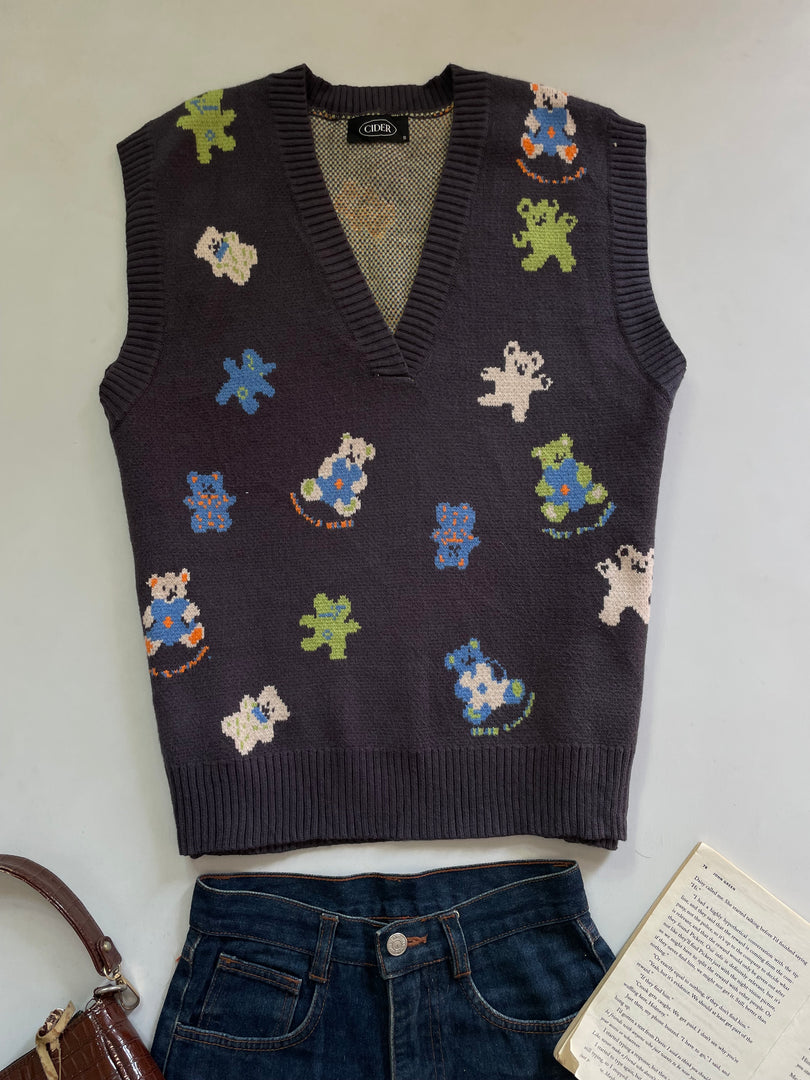 Cider Chunky Sweater Vest-Bust 42