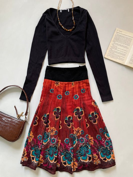 Vintage Corduroy Skirt-Waist 26